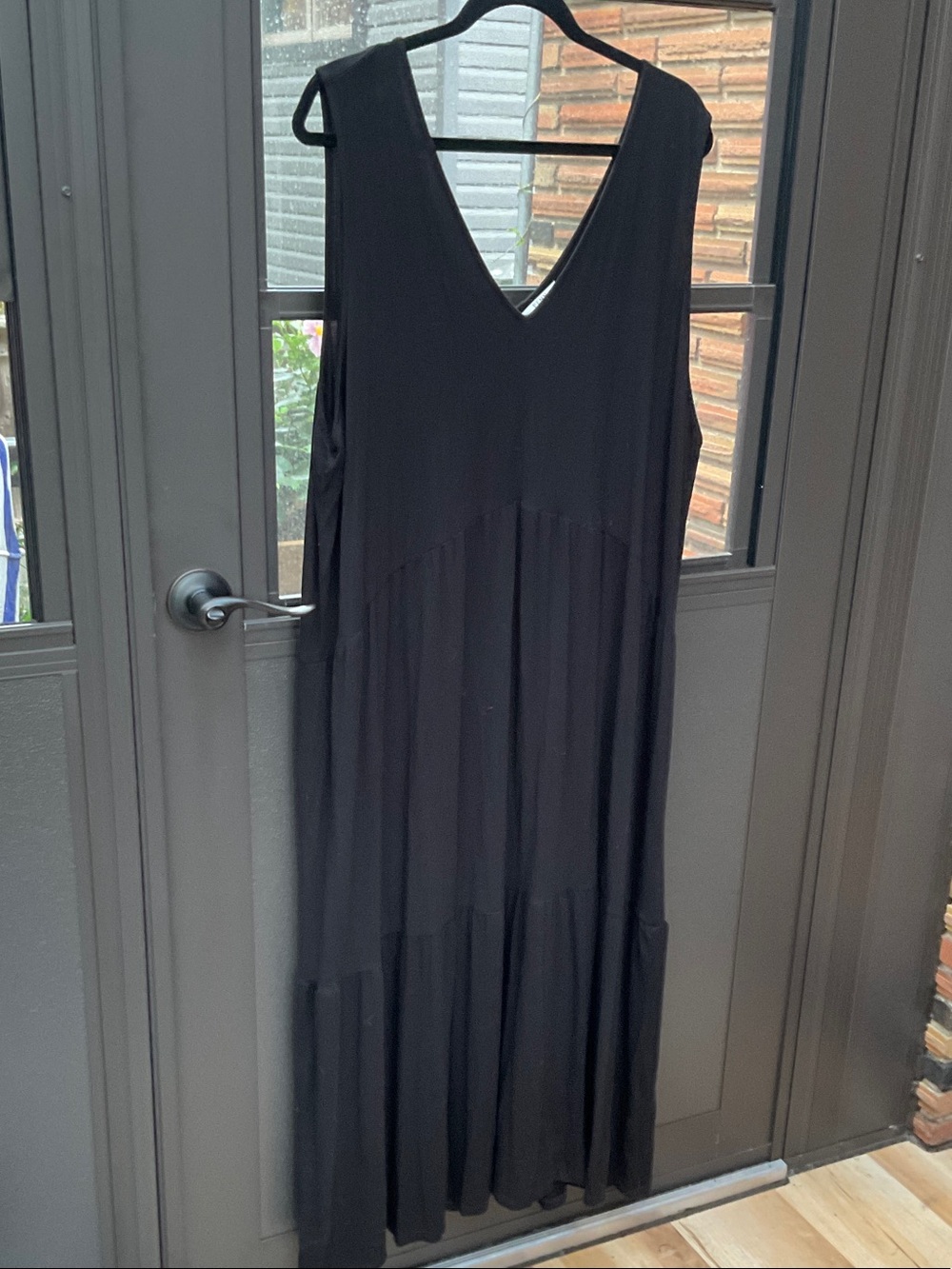 Penningtons Black V-Neck Tiered Maxi Dress